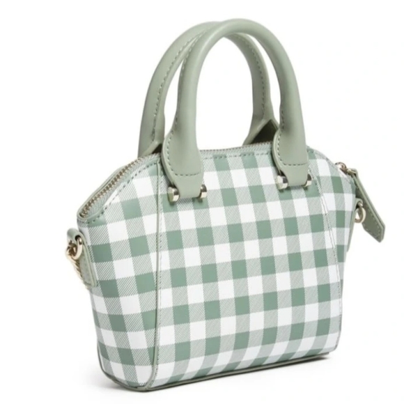 NEW MINT GREEN PLAID GUESS MINI PURSE - Picture 3 of 4